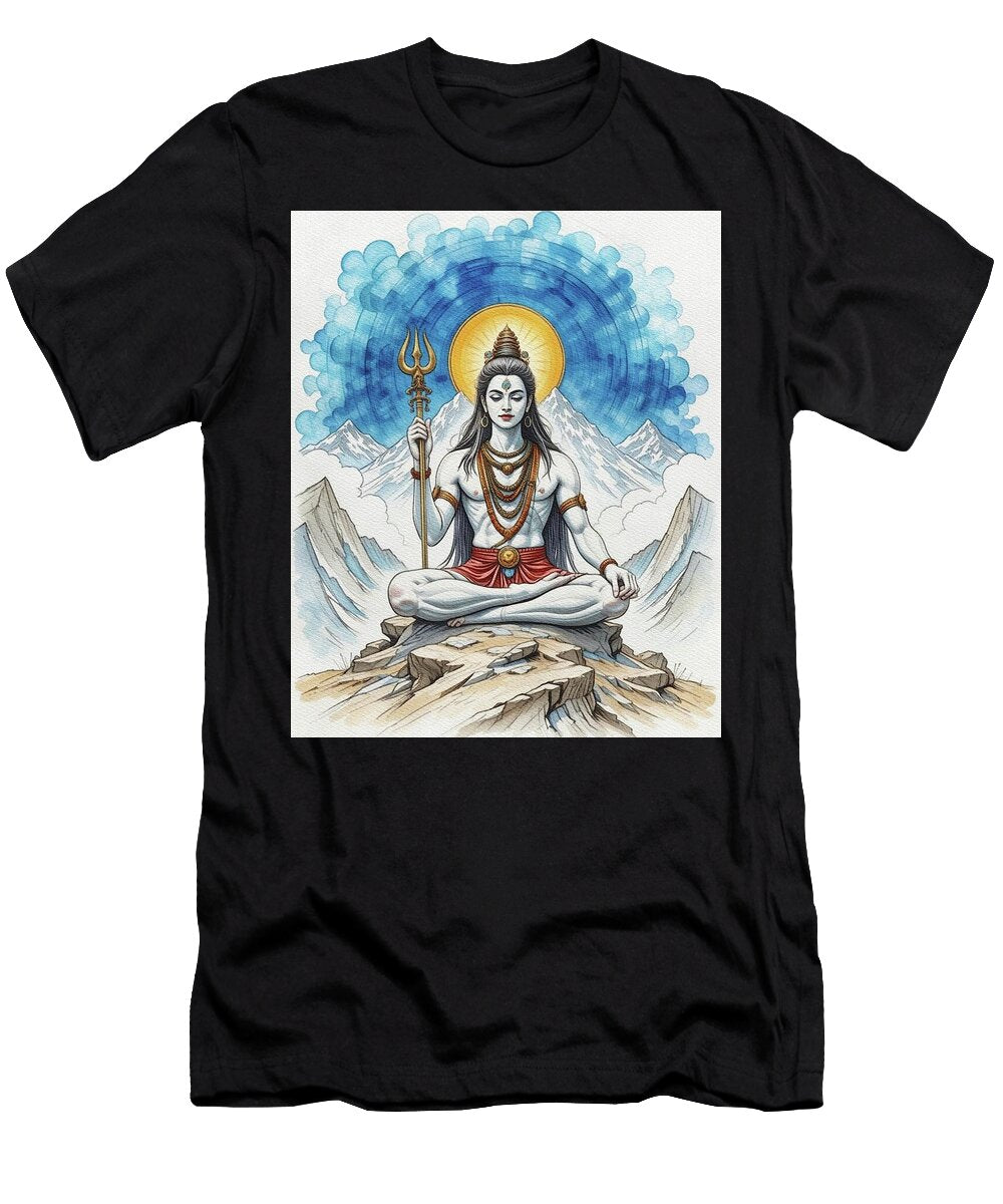 Shiva on Kailash Esoterica Art Agency T-Shirt