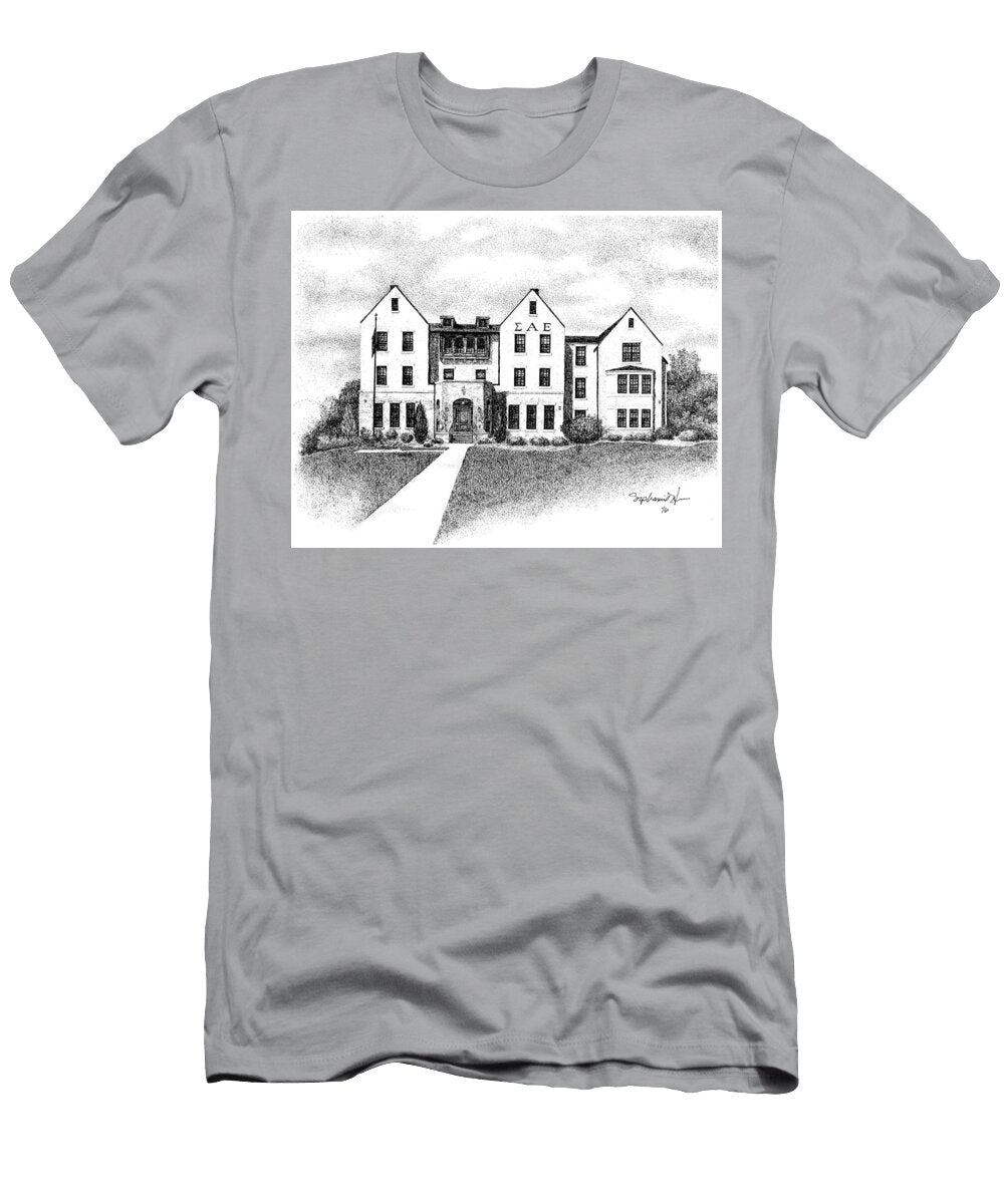 Sigma Alpha Epsilon Fraternity House Indiana University Bloomington Indiana Stephanie Huber T-Shirt