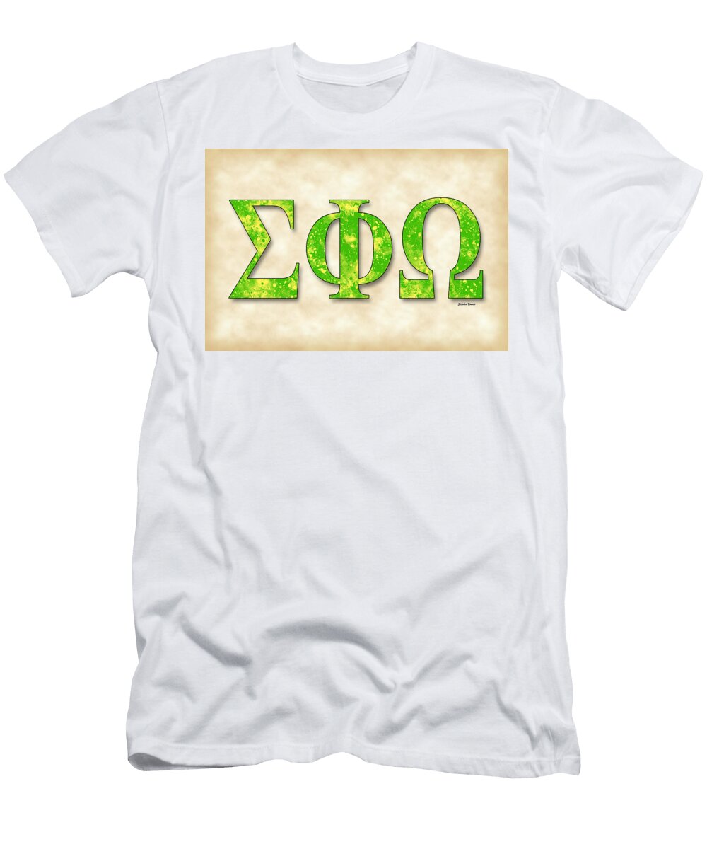 Sigma Phi Omega Parchment Stephen Younts T-Shirt