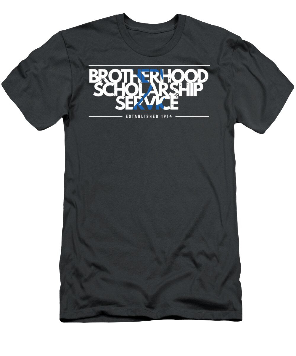 Sigmas Blu Phiprinciples Brotherhood Scholarship Aanhad Zuzana T-Shirt