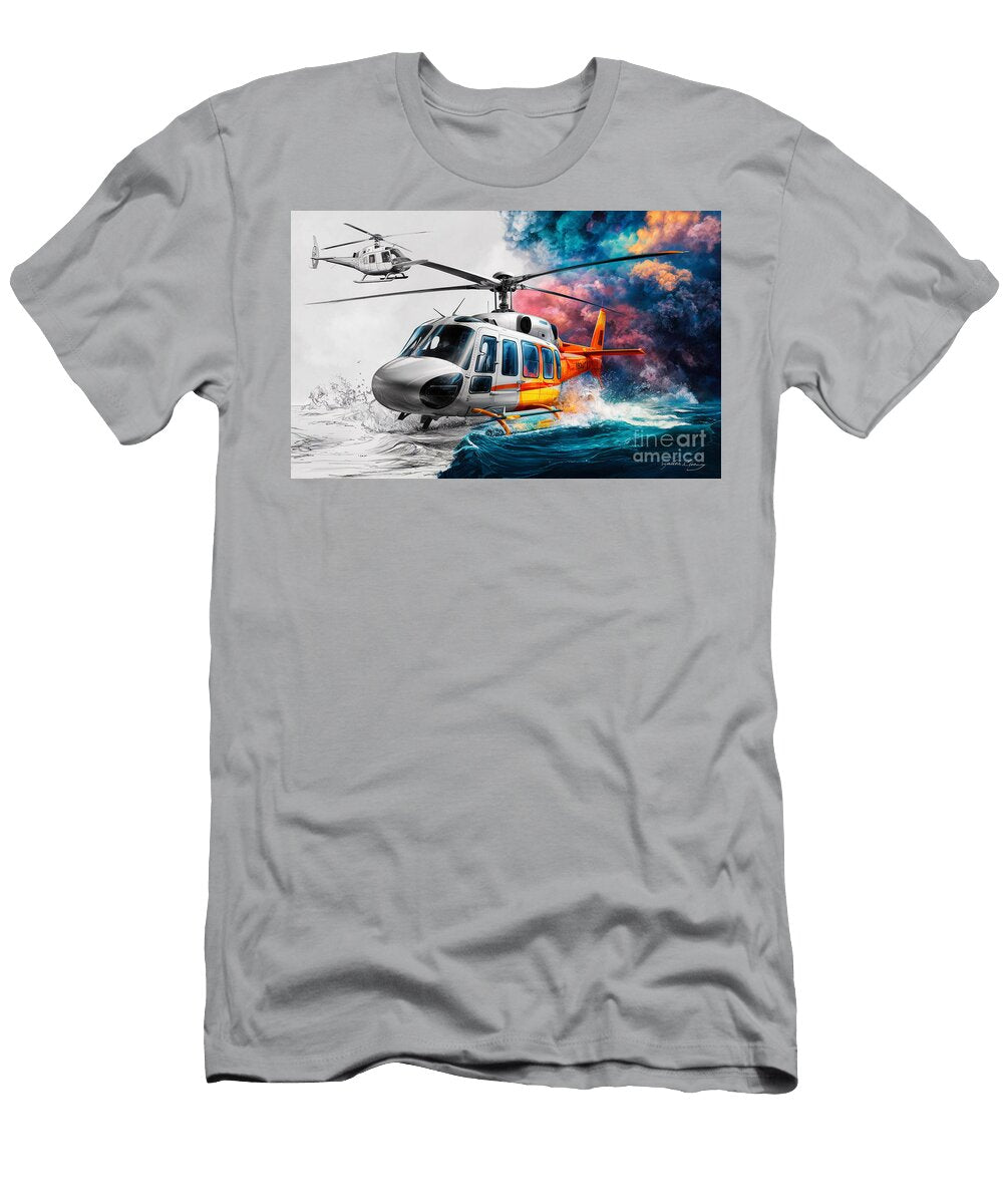 Sikorsky Sh 60 Seahawk Mh 60r Sea Hawk Helicopter American Multipurpose Helicopter Military Aviation Edgar Dorice T-Shirt
