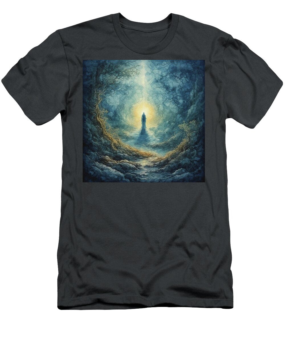 Silhouette in Ethereal Forest Pierre Blanchard T-Shirt