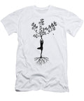 Silhouette of a Tree Formed Yoga Pose Mounir Khalfouf T-Shirt