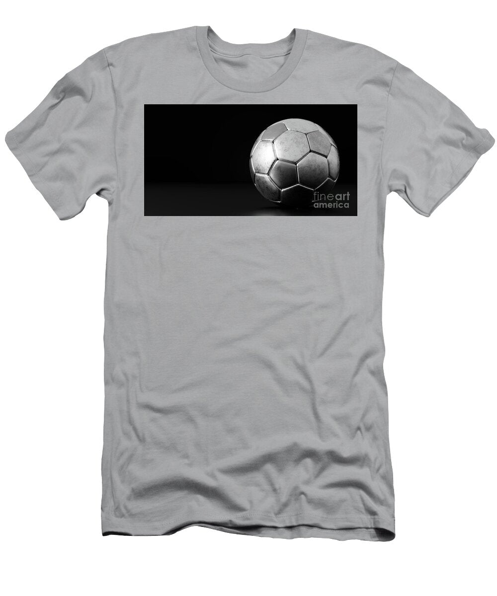 Silver Football Soccer Ball Michal Bednarek T-Shirt