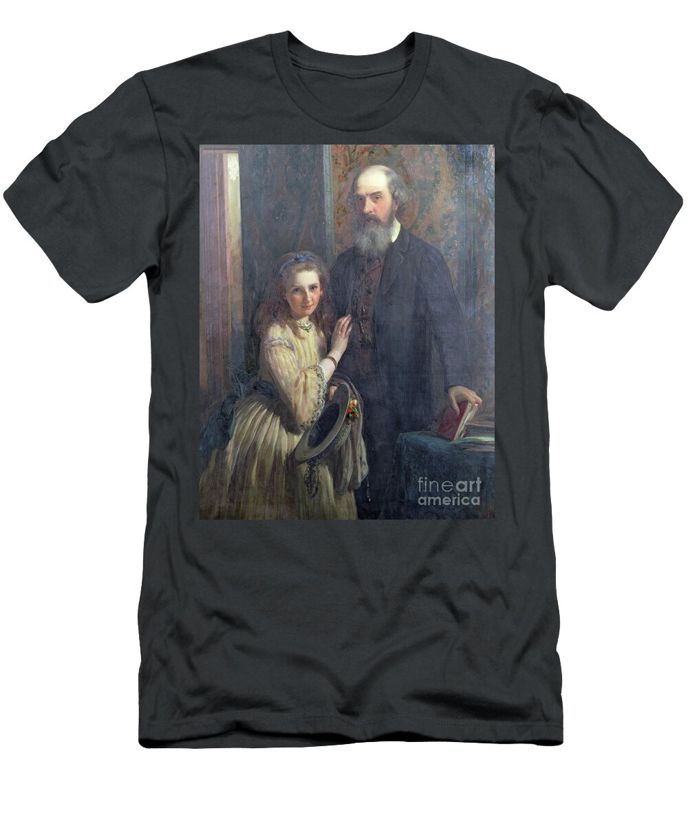 Sir William Fitzherbert with His Daughter Ida 1862 James Sant T-Shirt