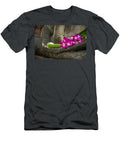Sitting Buddha in Meditation Position with Fresh Orchid Flowers Ulrich Schade T-Shirt