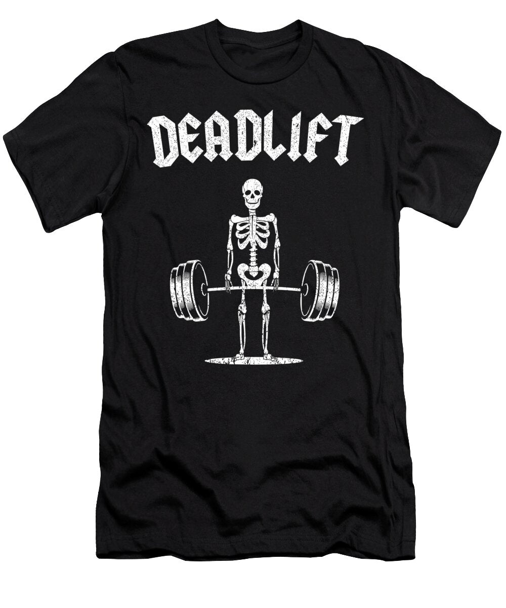 Skeleton I Dead Lift I Funny Halloween Lifting Weights 1 T-Shirt