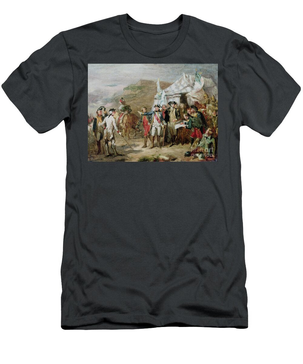 Sketch for the Battle of Yorktown 1st to 17th October 1781 C1836 Louis Charles Auguste Couder T-Shirt