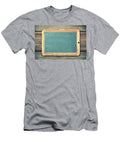 Slate Blackboard Against Old Wood Natalia Klenova T-Shirt