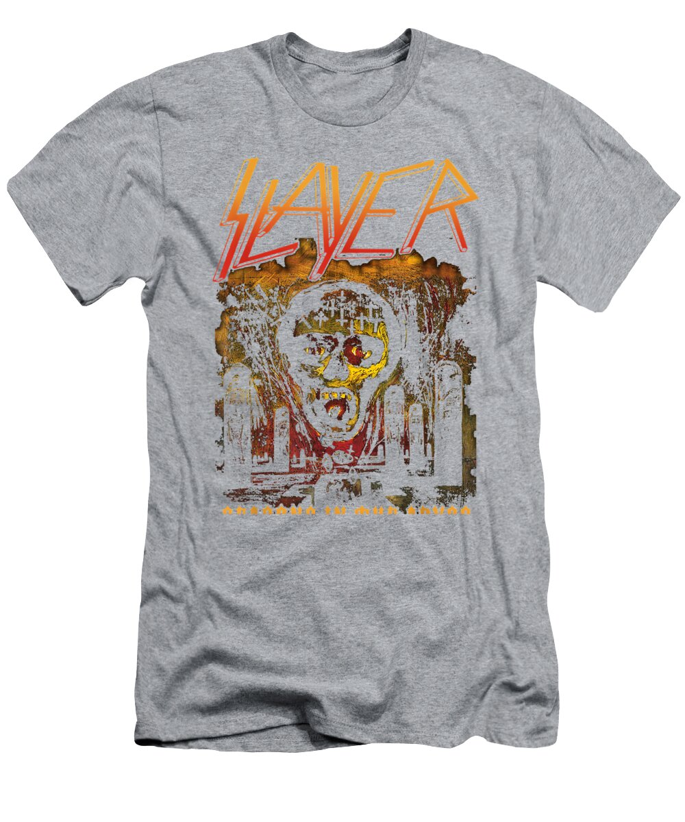 Slayer Orange Logo Season in the Abyss Bruin Maisey T-Shirt