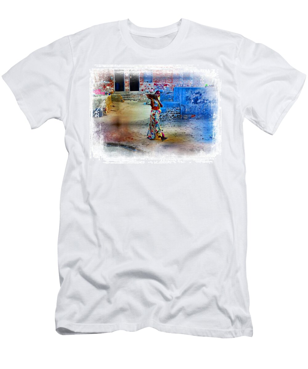 Slice of Life Garbage Disposal Indian Village Rajasthani 1 Sue Jacobi T-Shirt