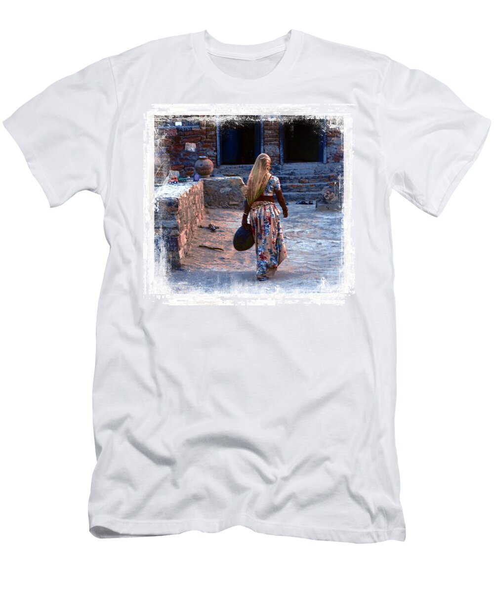 Slice of Life Garbage Disposal Indian Village Rajasthani 3h Sue Jacobi T-Shirt