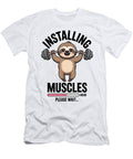 Sloth Lifting Weights Humor Joanna Redesiuk T-Shirt