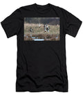 Small Flock of Northern Shovellers in Flight During Pursuit Roger Powell Natureplcom T-Shirt