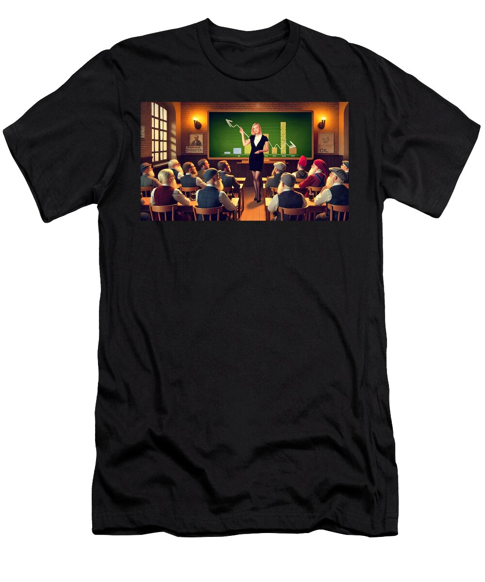 Snow White the Economist Teaching the Dwarves the Art of Diversification Alberto Capitani T-Shirt