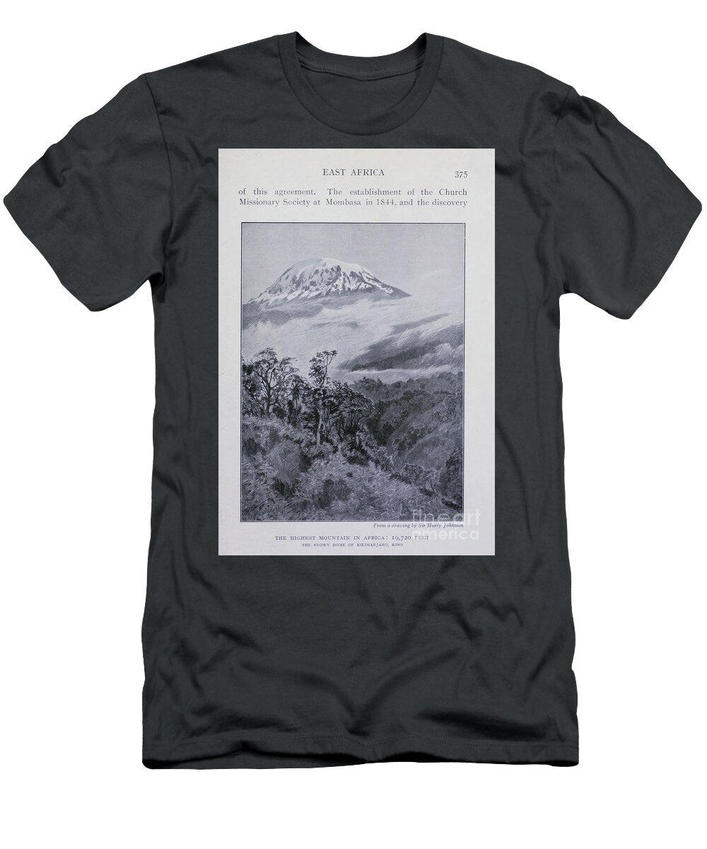 Snowy Dome of Kilimanjaro I1 Historic Illustrations T-Shirt