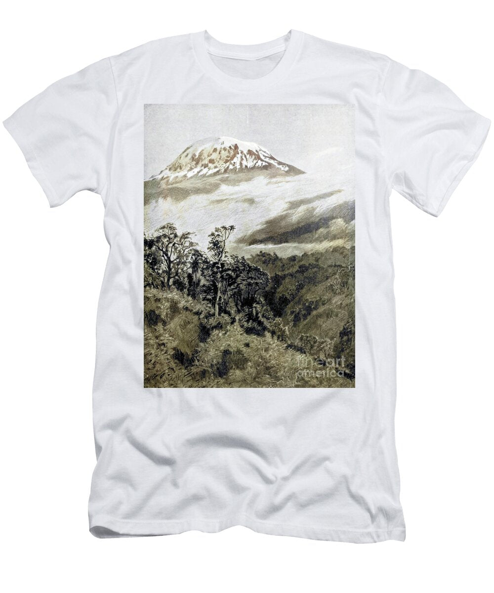 Snowy Dome of Kilimanjaro I2 Historic Illustrations T-Shirt