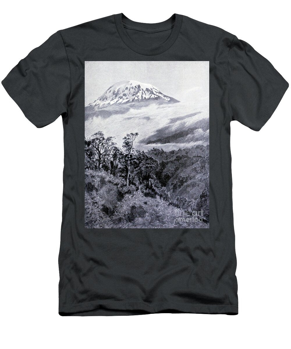 Snowy Dome of Kilimanjaro I3 Historic Illustrations T-Shirt
