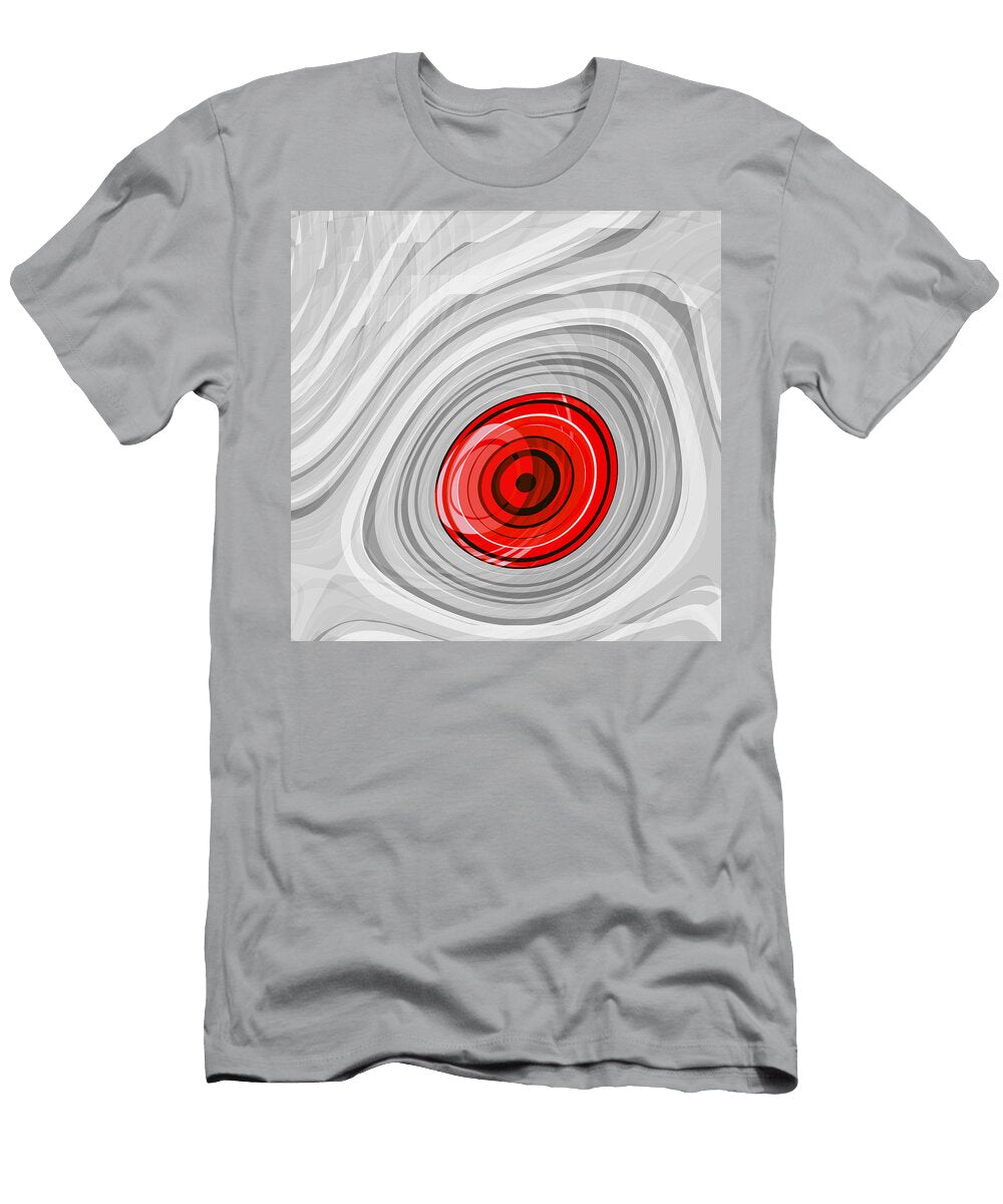 Snowy Owl Left Eye Red Carlos Vieira T-Shirt