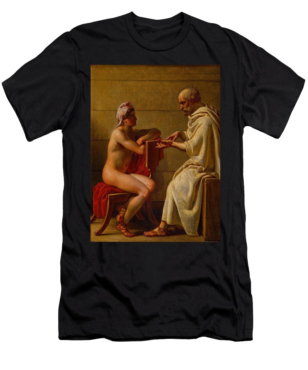 Socrates and Alcibiades Art Christoffer Wilhelm Eckersberg Danish T-Shirt