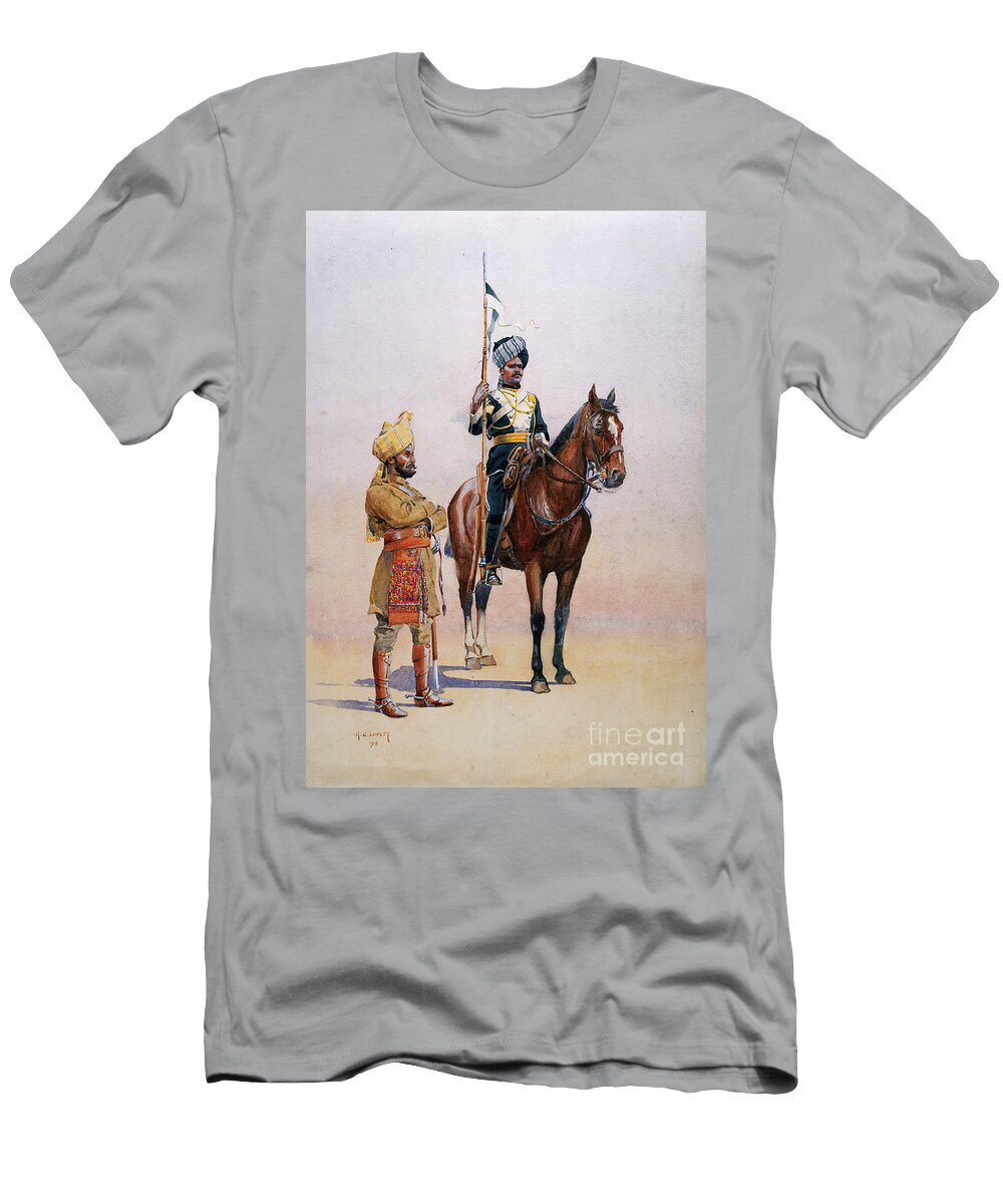 Soldiers of the Mysore Transport Corps Illustration From Armies of India By Major Gf Macmunn Published in 1911 1910 Alfred Crowdy Lovett T-Shirt
