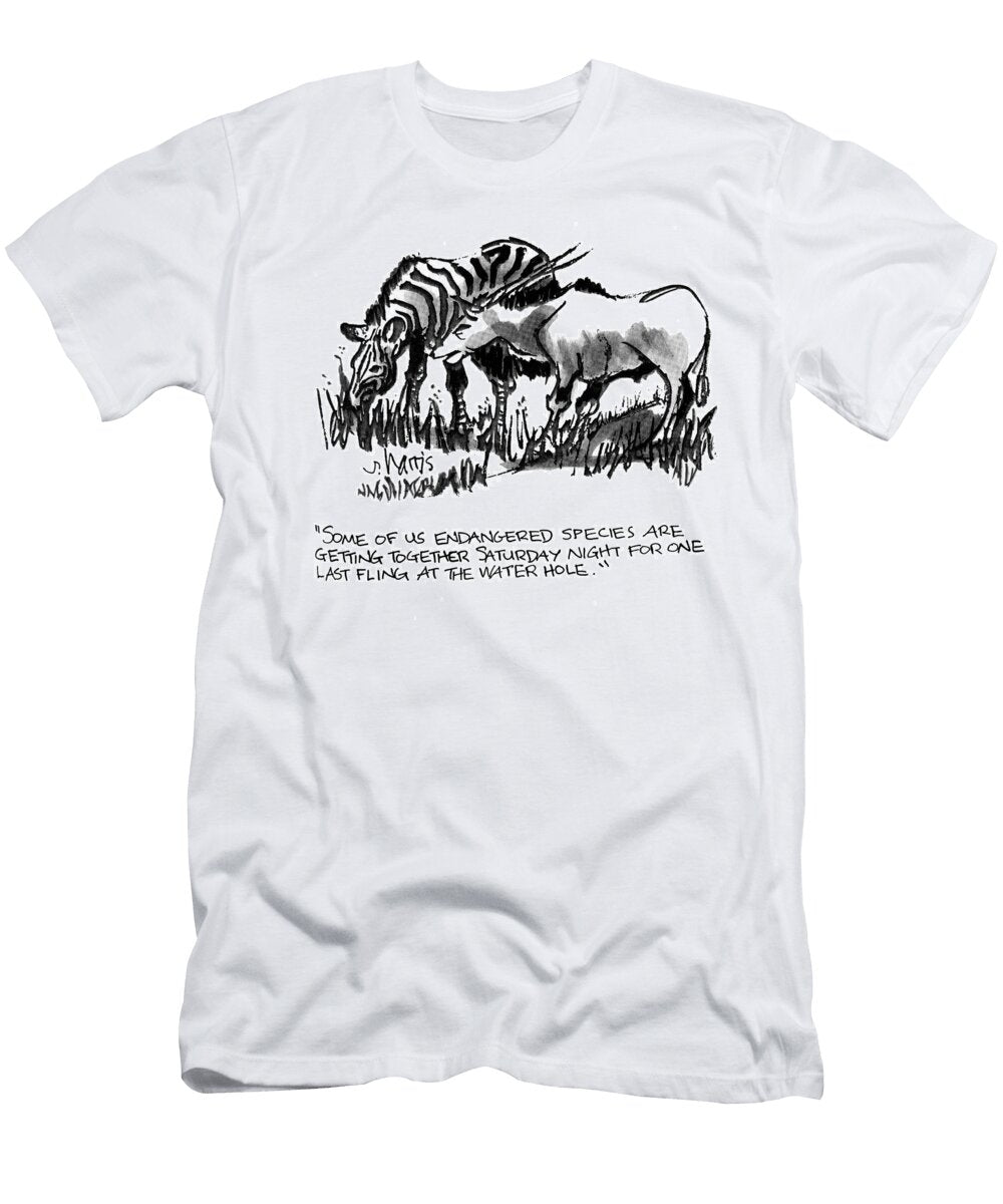 Some of US Endangered Species Are Getting Together Saturday Sidney Harris T-Shirt