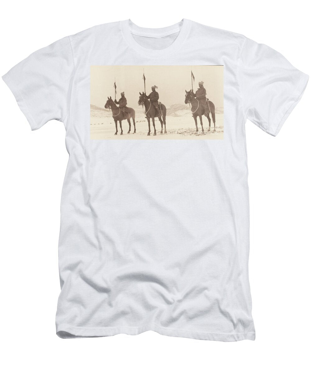 Sowars of Hodsons Horse in the Winter Snows of Baluchistan 1938 Mullick Photo House T-Shirt