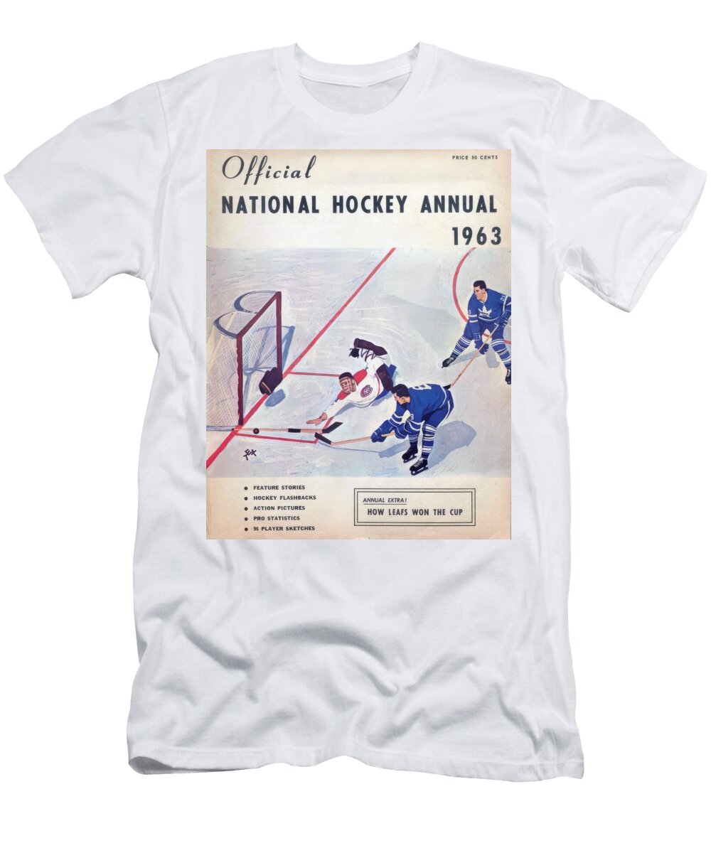 Sp629 Hockey National Hockey Annual 1963 Sports Mad Dad T-Shirt