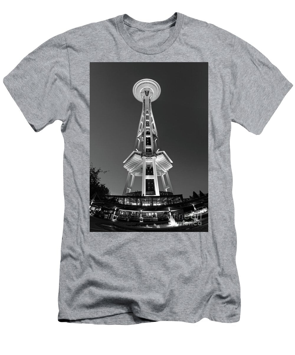Space Needle Black and White Jasmin Hrnjic T-Shirt