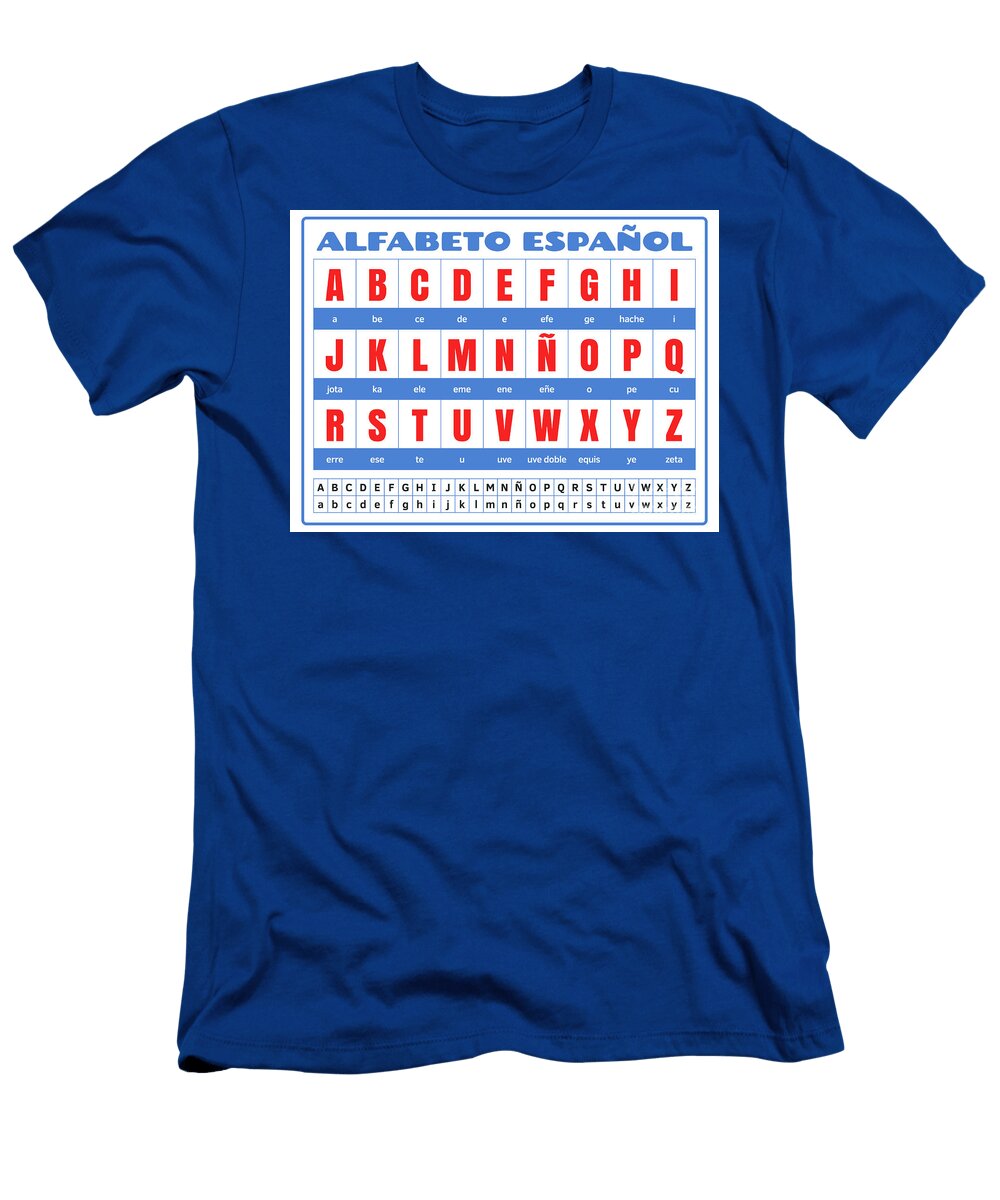 Spanish Alphabet Digitalpixel T-Shirt