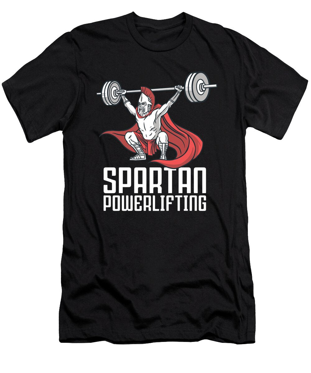 Spartan Powerlifting Weight Training Greek Style Licensed Art T-Shirt
