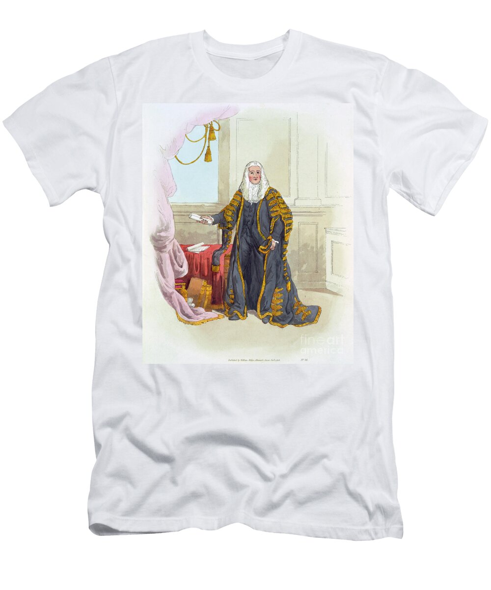 Speaker of the House of Commons From Costume of Great Britain Published By William Miller 1805 William Henry Pyne T-Shirt