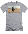 Special Forces Wolf with Gun Standing in Gobi Desert Talha Khan T-Shirt