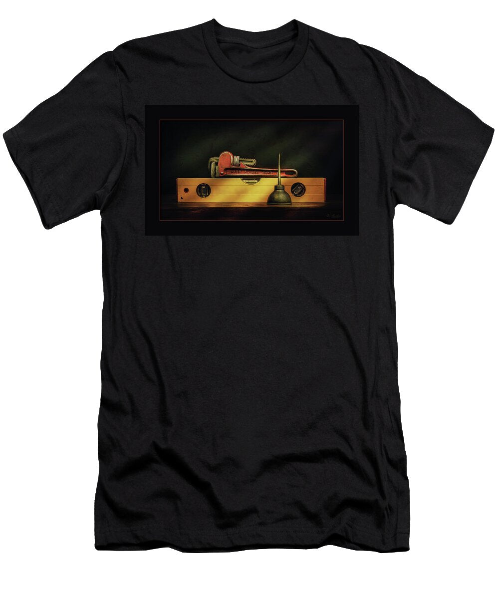 Spirit Level with Wrench and Oiler Keith Hawley T-Shirt