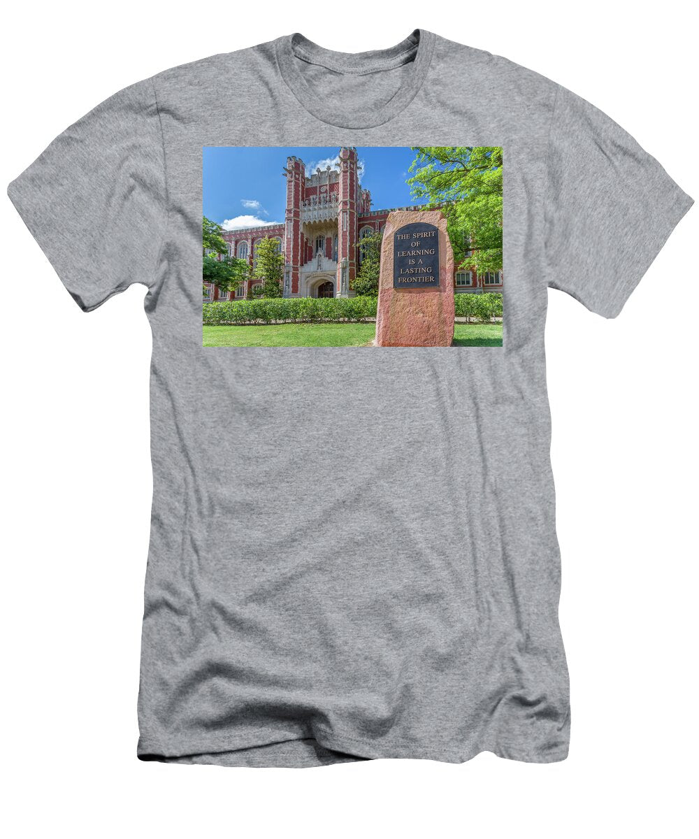 Spirit of Learning Statue At the University of Oklahoma Ken Wolter T-Shirt