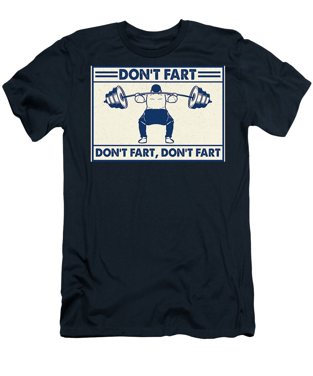 Sport Squat Strength Trainting Toilet Gambrel Temple T-Shirt