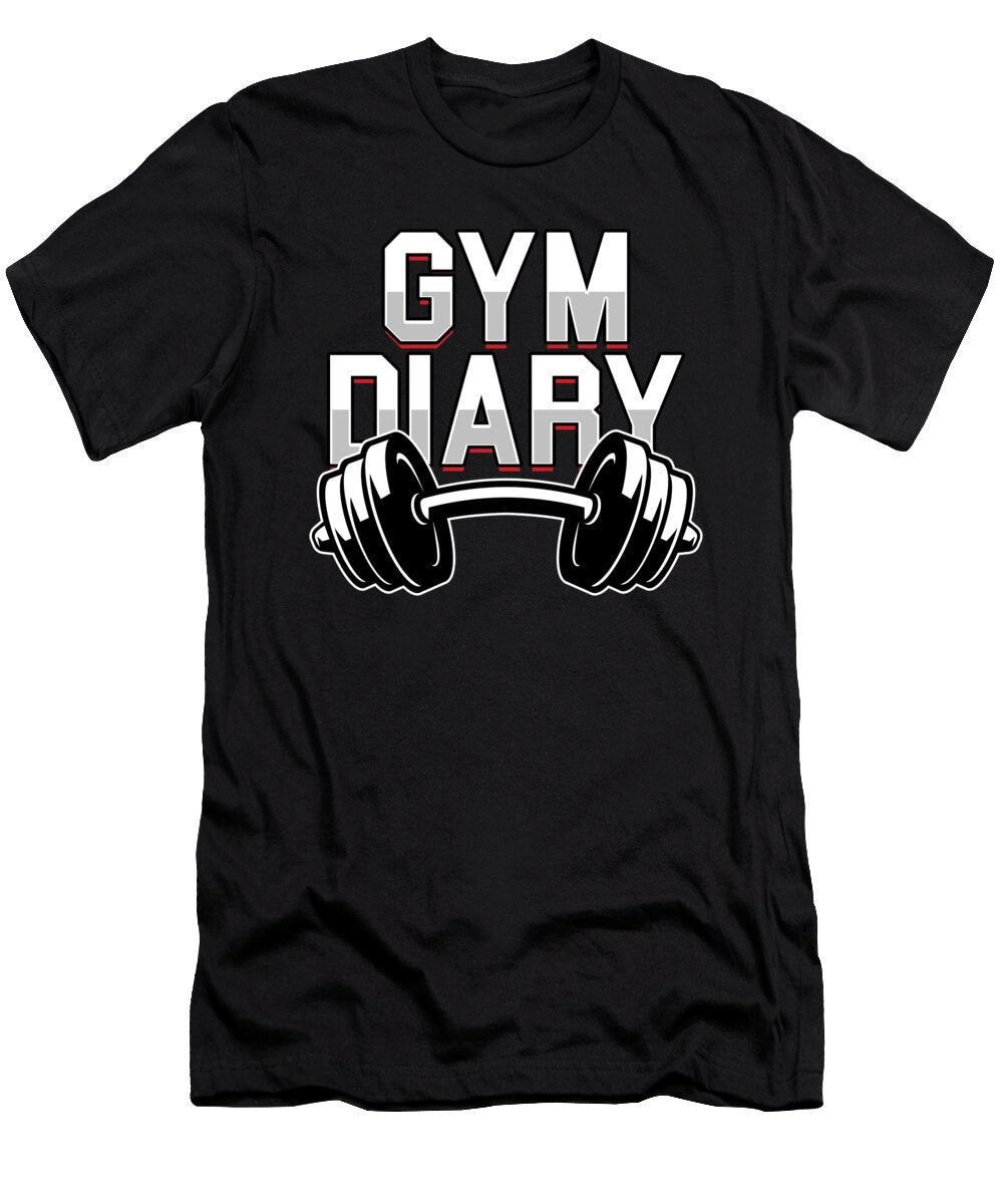 Sport Training Fitness Bodybuilding Weightlifting Motivation Gym Diary Thomas Larch T-Shirt