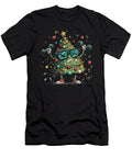 Sport Wear Costume with Xmas Tree and Dumbbell Natalie Lidford T-Shirt