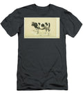 Spotted Cattle and Dairy Farming Q1 Historic Illustrations T-Shirt