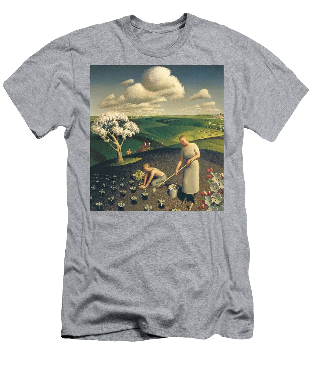 Spring in the Country Grant Wood T-Shirt