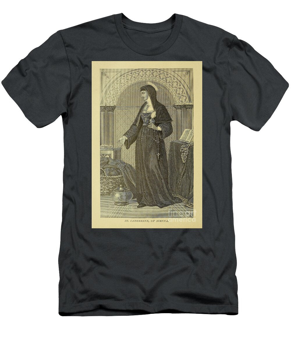 St Catherine of Siena G1 Historic Illustrations T-Shirt