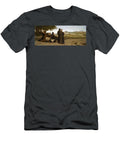 St Francis of Assisi While Being Carried to His Final Resting Place At Saint Marie Des Anges Blesses Francois Leon Benouville T-Shirt
