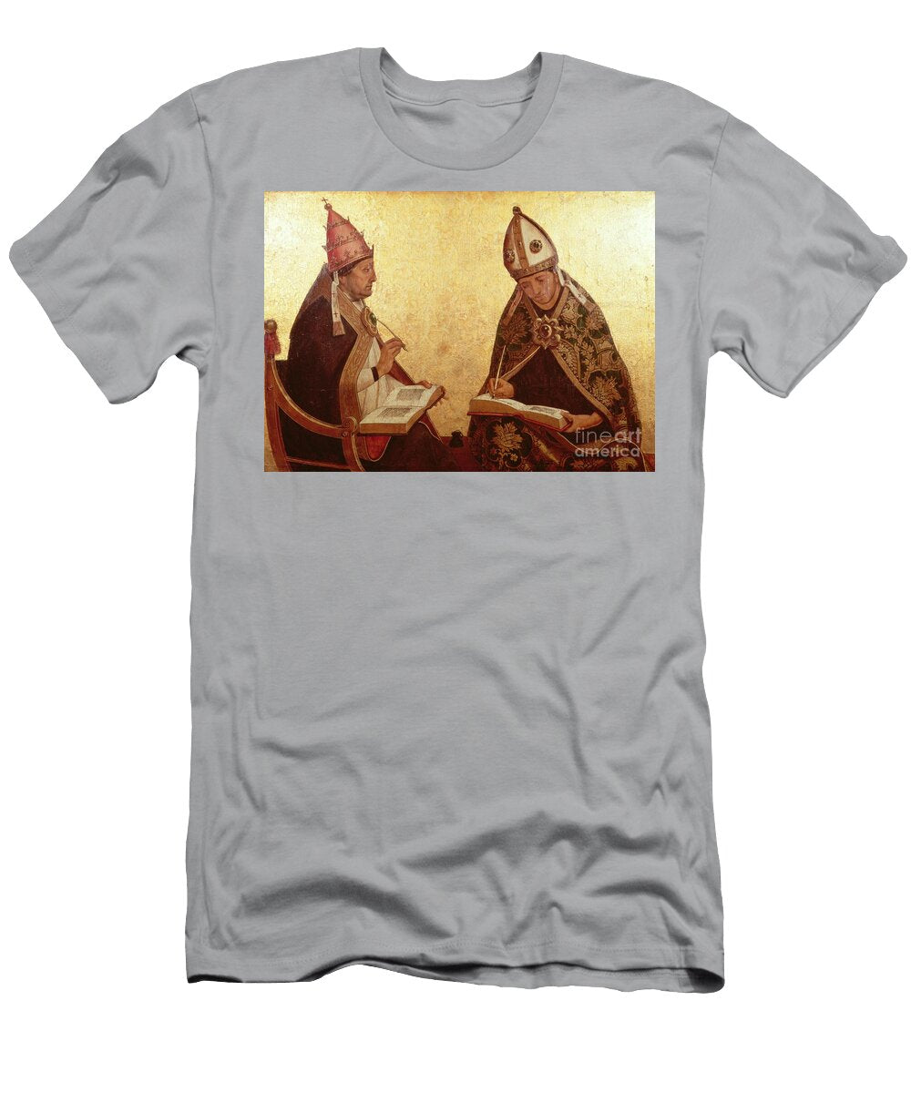 St Gregory and St Augustine C1510 Juan De Borgona T-Shirt