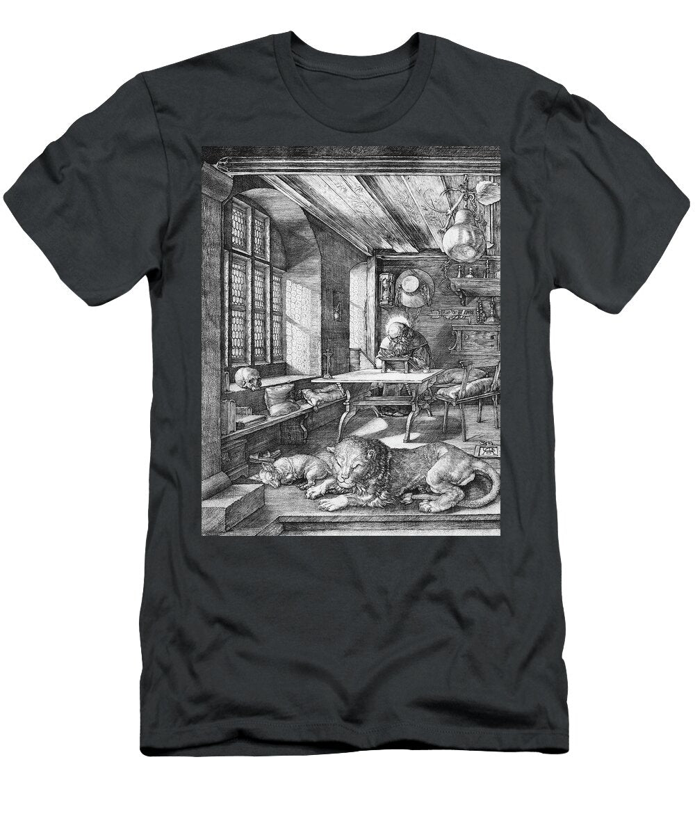 St Jerome in His Study By Albrecht Durer the Luxury Art Collection T-Shirt