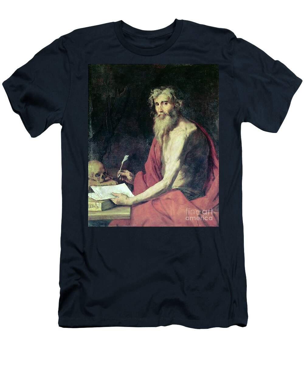 St Jerome Jusepe De Ribera T-Shirt