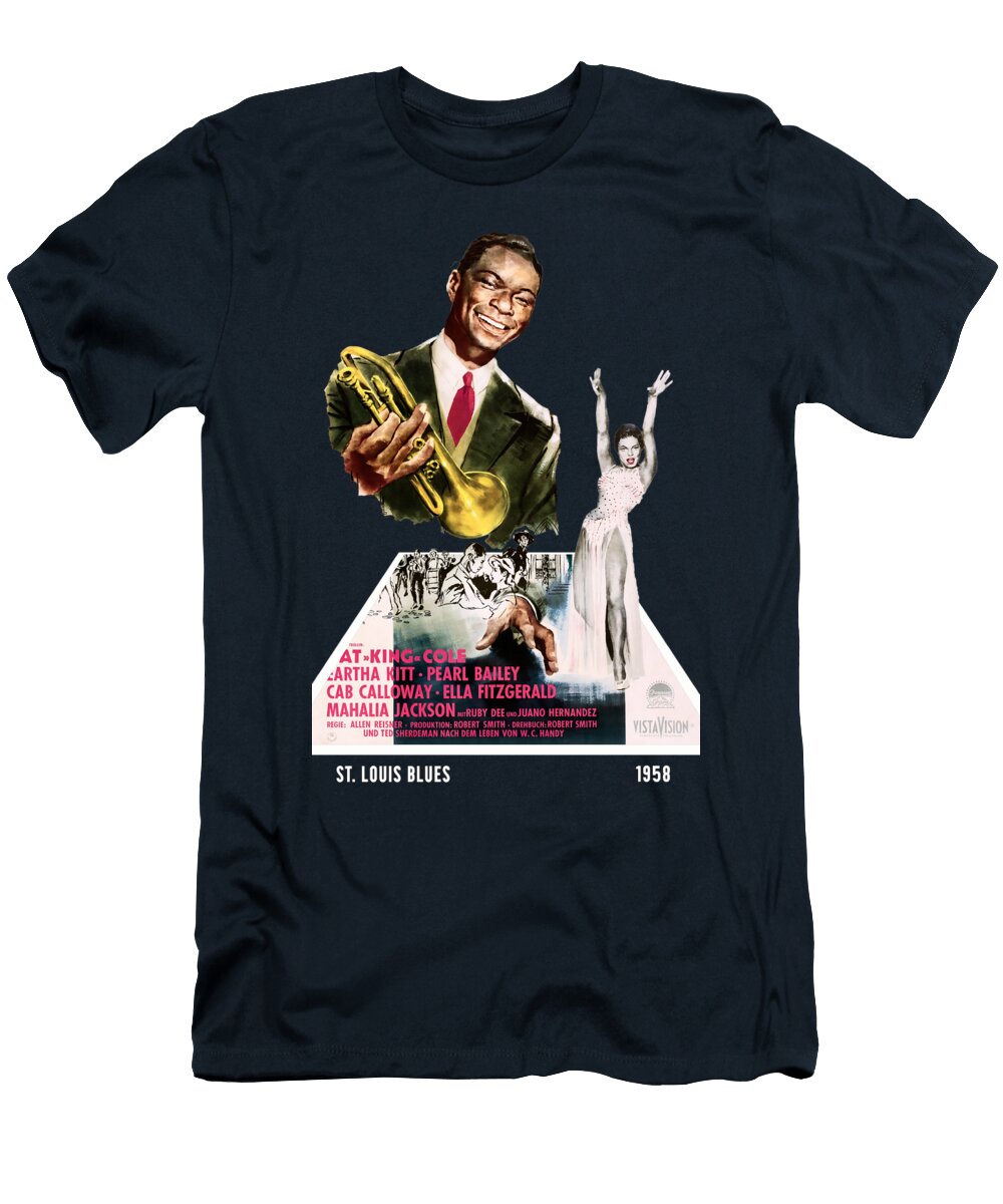 St Louis Blues 1958 B 3d Movie Poster Stars on Art T-Shirt