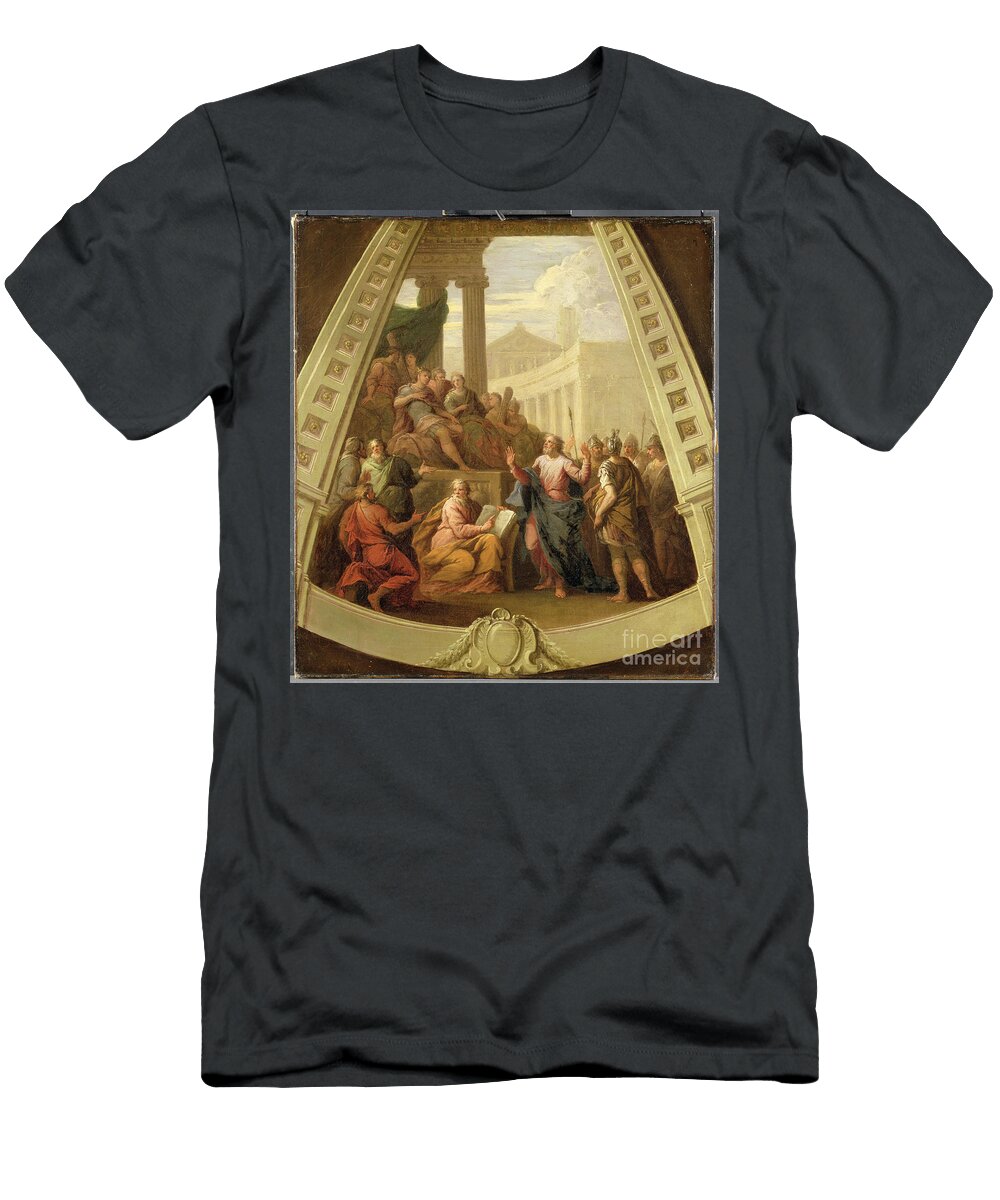 St Paul Before Agrippa C1710 James Thornhill T-Shirt