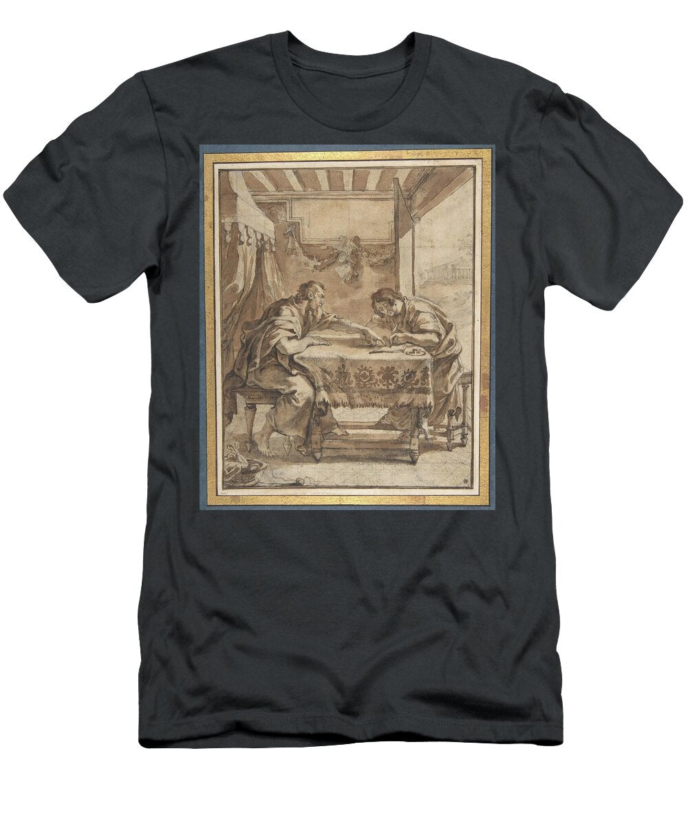 St Paul Dictating At Ephesus Th Century Abraham Van Diepenbeeck T-Shirt
