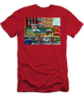 St Viateur Bagel Street Hockey Montreal Landmark Winter Scene Painting for Sale C Spandau Artist Carole Spandau T-Shirt