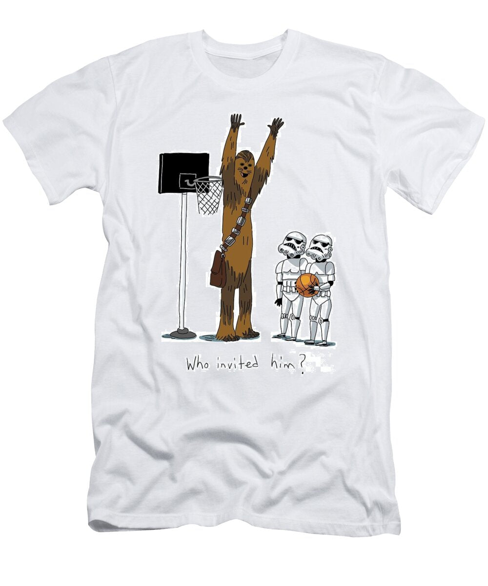 Star Wars Who Invited Him Sarah Burdekin T-Shirt